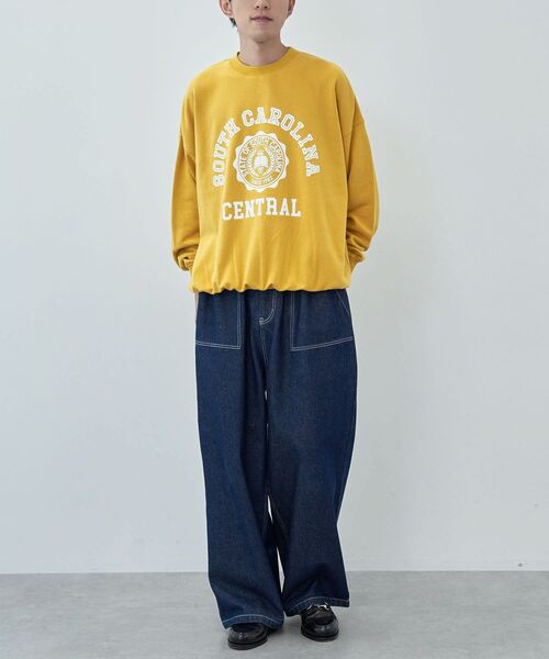 CRAFT STANDARD BOUTIQUE（クラフトスタンダードブティック）の「【ユニセックス】裏毛プリントスウェット（スウェット・レディース・ブルーグリーン/マスタード/ホワイト系その他/ネイビー・M/L/XL）」の13枚目の写真