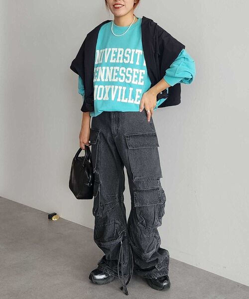 CRAFT STANDARD BOUTIQUE（クラフトスタンダードブティック）の「【ユニセックス】裏毛プリントスウェット（スウェット・レディース・ブルーグリーン/マスタード/ホワイト系その他/ネイビー・M/L/XL）」の19枚目の写真