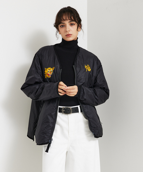 TAION(タイオン)の「【TAION/タイオン】JAPAN SPECIAL REVERSIBLE "VETJAN" DOWN JACKET/ジャパンスペシャルリバーシブルブルゾン/スーベニア/ベトジャン/ユニセックス(ブルゾン・メンズ・カーキ/ブラック/セージグリーン/ダークネイビー・M/L/XL)」の22枚目の写真
