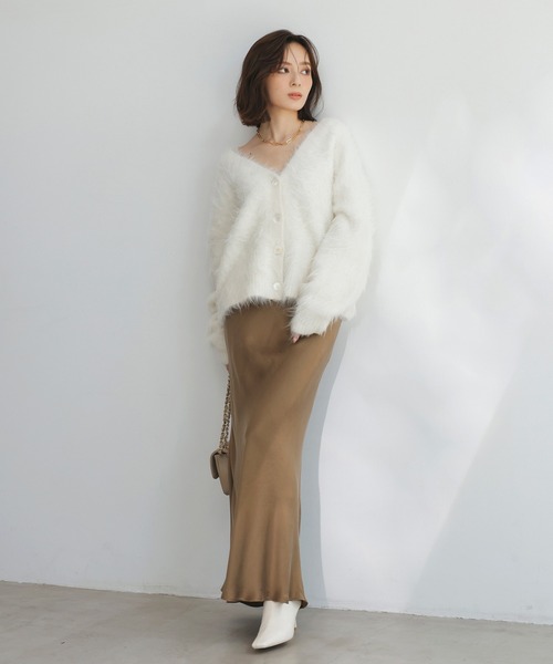 キュプラサテンナロースカート（スカート）｜anuans（アニュアンス）の