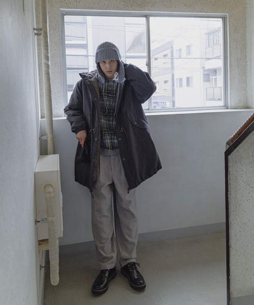 niko and...（ニコアンド）の「チェックボアヘンリープルオーバー（その他トップス・メンズ・グレー/グリーン・LARGE/MEDIUM）」の10枚目の写真