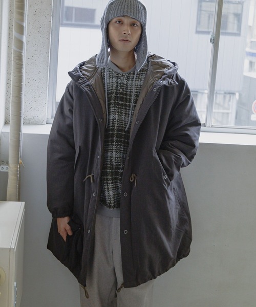 niko and...（ニコアンド）の「チェックボアヘンリープルオーバー（その他トップス・メンズ・グレー/グリーン・LARGE/MEDIUM）」の11枚目の写真