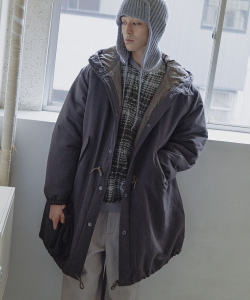 niko and...（ニコアンド）の「チェックボアヘンリープルオーバー（その他トップス・メンズ・グレー/グリーン・LARGE/MEDIUM）」の12枚目の写真