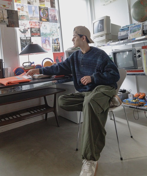 niko and...（ニコアンド）の「チェックボアヘンリープルオーバー（その他トップス・メンズ・グレー/グリーン・LARGE/MEDIUM）」の13枚目の写真