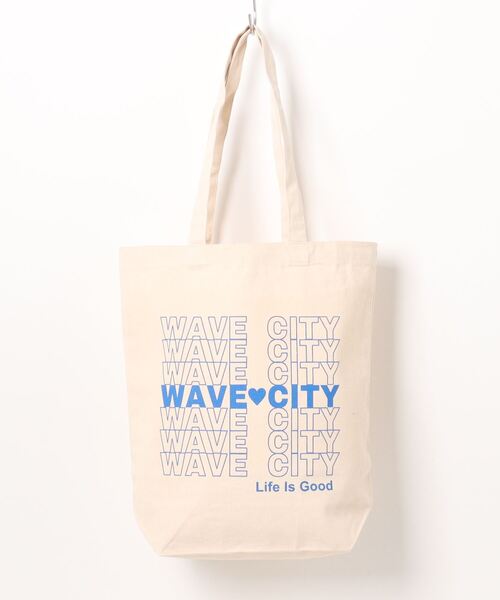 WAVE CITY（ウェイブシティ）の「【WAVECITY/ウェイブシティ】WAVE CITY OrganicCotton Tote BAG/オーガニックコットン素材ノートパソコン収納可能サイズブランドロゴトートパック（10L)（トートバッグ・メンズ・ホワイト系その他3/ホワイト系その他/ホワイト系その他2・FREE）」の14枚目の写真