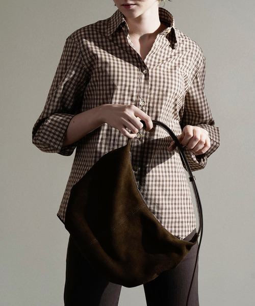 NOTHING WRITTEN（ナッシングリトゥン）の「NOTHING WRITTEN / ナッシングリトゥン HT SUEDE SHOULDER BAG スエード ショルダーバッグ（ショルダーバッグ・レディース・ブラウン/ブラック・FREE）」の7枚目の写真