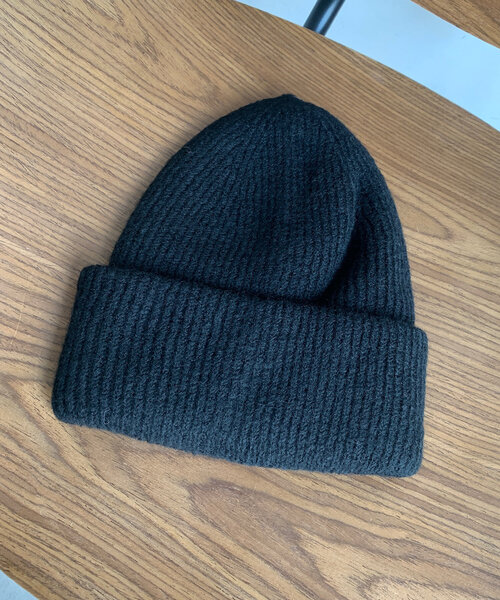 DouDou（ドゥドゥ）の「メランジリブニットワッチ（ハット・レディース・グレー/アイボリー/ブラック/カーキ・FREE）」の9枚目の写真