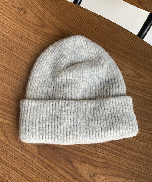 DouDou（ドゥドゥ）の「メランジリブニットワッチ（ハット・レディース・グレー/アイボリー/ブラック/カーキ・FREE）」の11枚目の写真