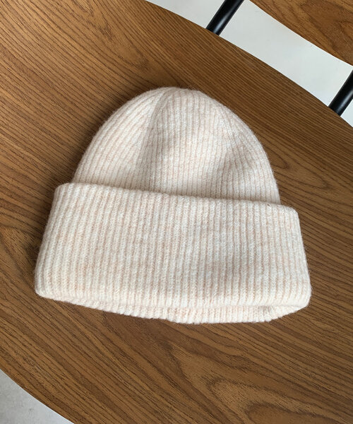 DouDou（ドゥドゥ）の「メランジリブニットワッチ（ハット・レディース・グレー/アイボリー/ブラック/カーキ・FREE）」の15枚目の写真