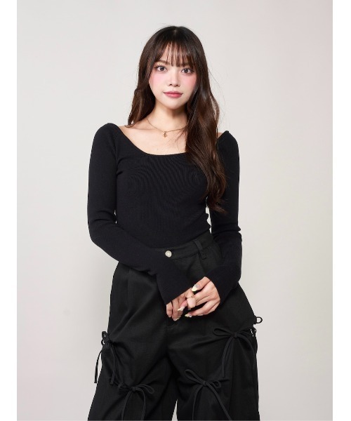 Darich（ダーリッチ）の「バックオープンニットトップス（ニット