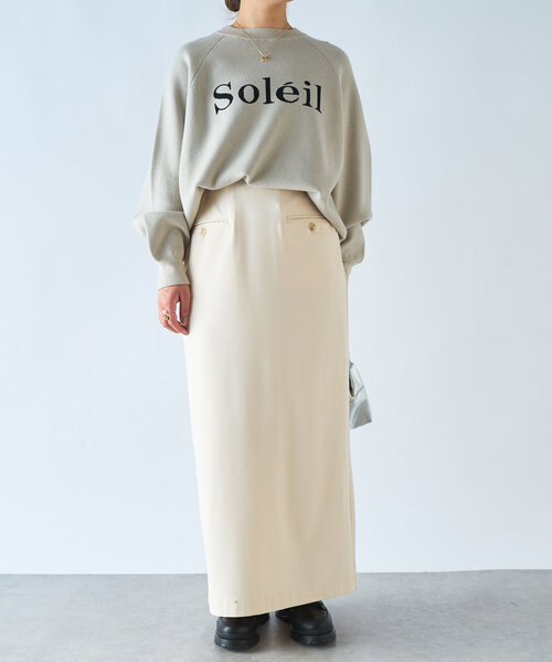 【セール】吸湿発熱ストレッチナロースカート（スカート）｜un dix cors（アンディコール）