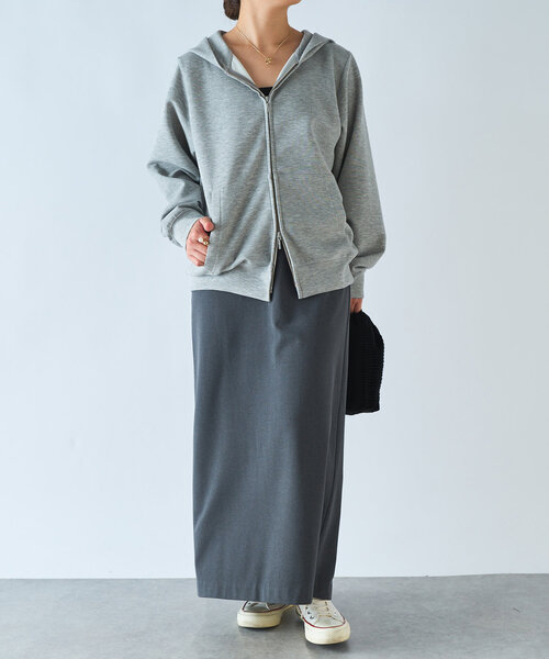 【セール】吸湿発熱ストレッチナロースカート（スカート）｜un dix cors（アンディコール）