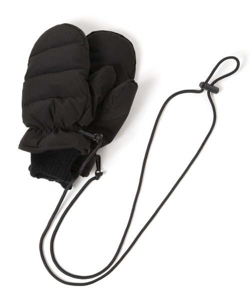 BAYFLOW（ベイフロー）の「[取り外し可能]コード付き中綿ミトン（手袋・レディース・ブラック/アイボリー・FREE）」の7枚目の写真
