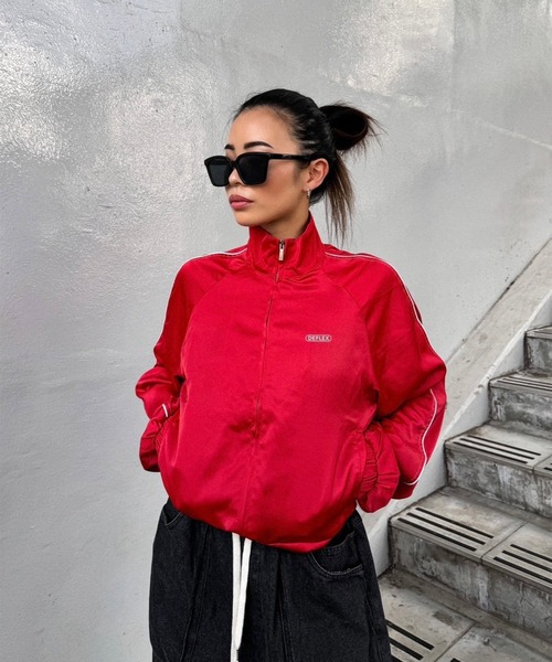 FLEX（フレックス）の「square frame 2 sunglasses / スクエアフレーム サングラス（サングラス・レディース・ブラック系1/ブラック系2/グレー/オレンジ・FREE）」の10枚目の写真