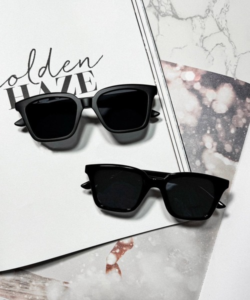FLEX（フレックス）の「square frame 2 sunglasses / スクエアフレーム サングラス（サングラス・レディース・ブラック系1/ブラック系2/グレー/オレンジ・FREE）」の17枚目の写真