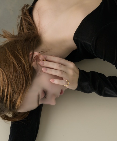 muku（ムク）の「PINKY RING/PEARL×ZIRCONIA（リング・レディース・ゴールド/シルバー・3）」の10枚目の写真