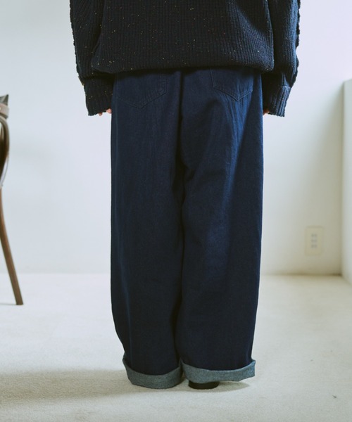 BROKEN BASE（ブロークンベース）の「バレルデニムパンツ（デニムパンツ・メンズ・インディゴブルー/ブラック・SMALL/MEDIUM/LARGE）」の15枚目の写真