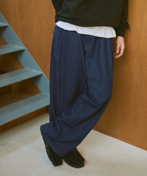 BROKEN BASE（ブロークンベース）の「バレルデニムパンツ（デニムパンツ・メンズ・インディゴブルー/ブラック・SMALL/MEDIUM/LARGE）」の7枚目の写真