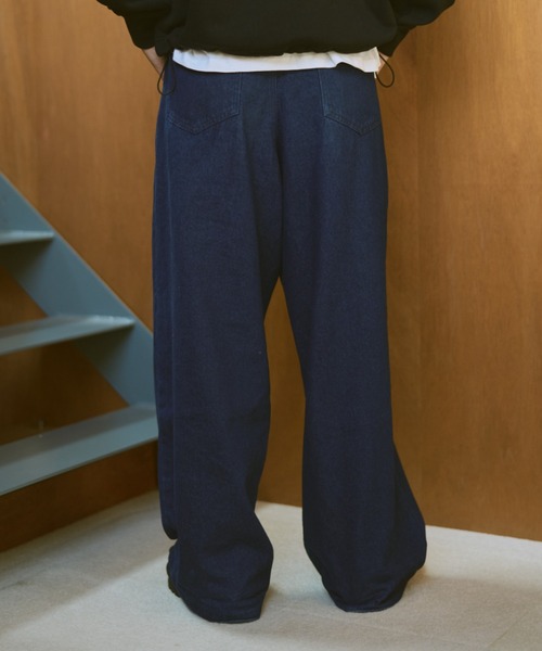 BROKEN BASE（ブロークンベース）の「バレルデニムパンツ（デニムパンツ・メンズ・インディゴブルー/ブラック・SMALL/MEDIUM/LARGE）」の9枚目の写真