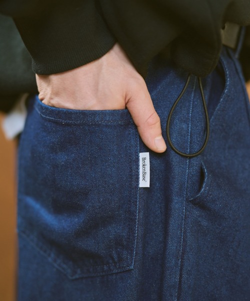 BROKEN BASE（ブロークンベース）の「バレルデニムパンツ（デニムパンツ・メンズ・インディゴブルー/ブラック・SMALL/MEDIUM/LARGE）」の12枚目の写真