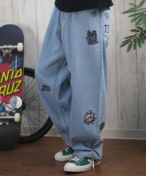 SANTA CRUZ(サンタクルーズ)の「【ムラサキスポーツ限定】SANTACRUZ/サンタクルーズ ロンパン デニム パッチジーンズ 刺繍 ユニセックス 502251501(デニムパンツ・メンズ・グリーン系その他/インディゴブルー/ブルー系その他/ブラック/ブラック系その他/ブルー・L/M/S)」の6枚目の写真