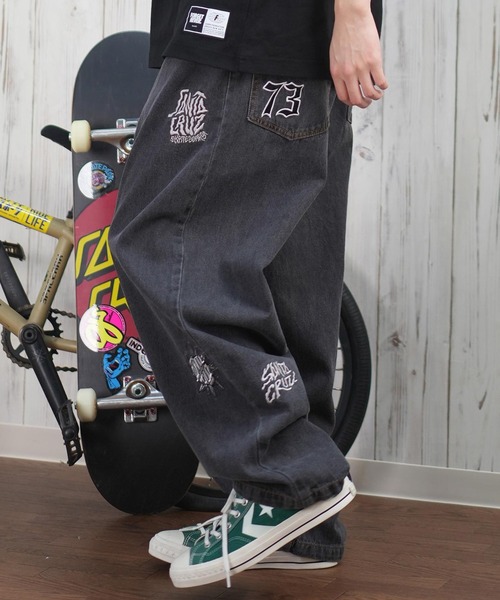 SANTA CRUZ(サンタクルーズ)の「【ムラサキスポーツ限定】SANTACRUZ/サンタクルーズ ロンパン デニム パッチジーンズ 刺繍 ユニセックス 502251501(デニムパンツ・メンズ・グリーン系その他/インディゴブルー/ブルー系その他/ブラック/ブラック系その他/ブルー・L/M/S)」の8枚目の写真