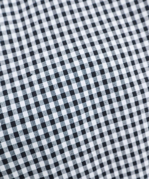 l'atelier du savon（アトリエドサボン）の「麻ウイングカラーワンピース（シャツワンピース・レディース・グリーン/チェック/ピンク/ブラック・FREE）」の6枚目の写真