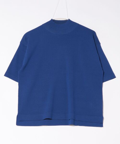 INTERPLANET（インタープラネット）の「【接触冷感】ボックスシルエットハイネックプルオーバー（ニット/セーター・レディース・ブラック/オフホワイト/ブルー/ホワイト系その他・FREE）」の6枚目の写真