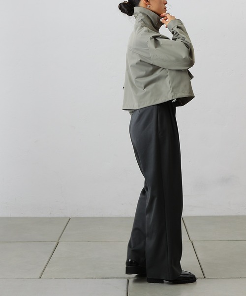 COLONY 2139（コロニートゥーワンスリーナイン）の「2WAYカラー立体ポケットショートブルゾン（ブルゾン・レディース・カーキ/ブラック/アイボリー・FREE）」の17枚目の写真