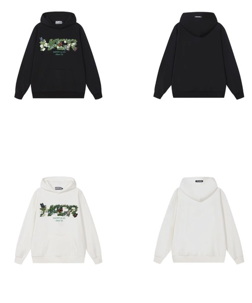 HARSH AND CRUEL(ハーシュアンドクルーエル)の「フロントプリント プルオーバーパーカー オーバーサイズ ユニセックス HC25S1TP03【Harsh and Cruel】(パーカー・メンズ・ホワイト/ブラック・L/M/XL)」の21枚目の写真