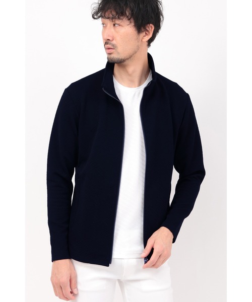 HIGH STREET(ハイストリート)の「HIGH STREET∴キカブリスタートラックジャケット(その他アウター・メンズ・ブラック/ホワイト・L/LL/XXL/M)」の2枚目の写真