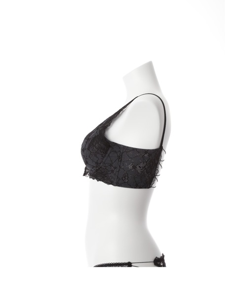 LILY BROWN(リリーブラウン)の「【LILY BROWN Lingerie】レディメイクブラ+/リネンレース(ブラジャー・レディース・ブラック/ミント・B65/B70/B75/C65/C70/C75/D65/D70/D75/E65/E70/E75)」の6枚目の写真