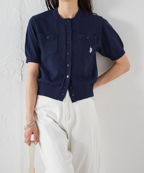 【専用です】ポロバイラルフローレン ワンポイント刺繍 カーディガン 古着屋購入 Polo by RALPH LAUREN(ポロバイラルフローレン) ワンポイント