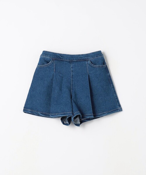 green label relaxing（グリーンレーベルリラクシング）の「ストレッチデニム キュロット / キッズ  100cm-160cm - ストレッチ -（その他パンツ・キッズ・ブラック/ライトブルー/コバルトブルー・120cm/140cm/150cm/100cm/130cm/160cm/110cm）」の3枚目の写真