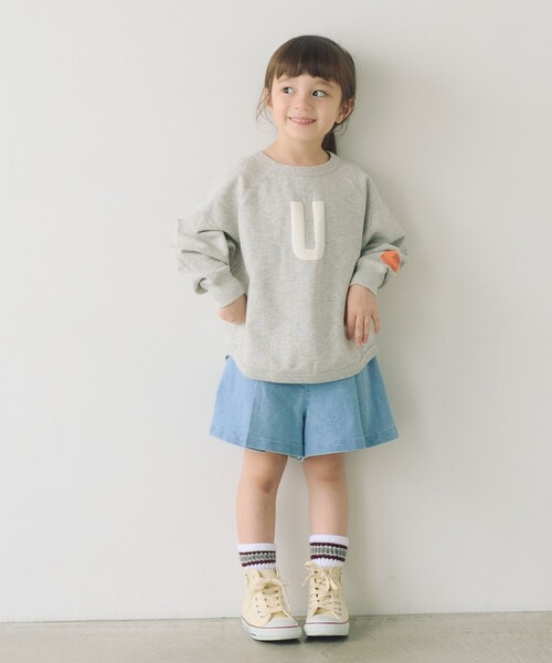 green label relaxing（グリーンレーベルリラクシング）の「ストレッチデニム キュロット / キッズ  100cm-160cm - ストレッチ -（その他パンツ・キッズ・ブラック/ライトブルー/コバルトブルー・120cm/140cm/150cm/100cm/130cm/160cm/110cm）」の4枚目の写真