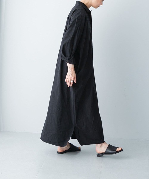 かぐれ 「2サイズ展開」コットンシルク シャツワンピース サイズ0 かぐれ ワンピース 「2サイズ展開」コットンシルクシャツ