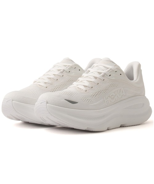 HOKA(ホカ)の「HOKA BONDI 9 / ホカ ボンダイ 9(スニーカー・メンズ・ホワイト・28.0cm/27.5cm/27.0cm/26.5cm/28.5cm)」の1枚目の写真