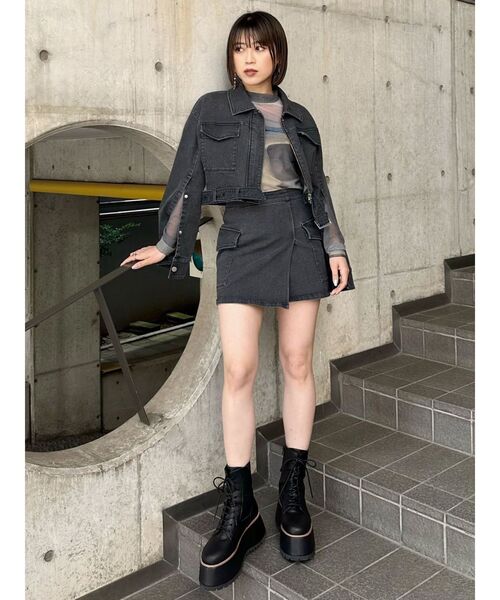 MURUA（ムルーア）の「レースアップブーツ（ブーツ・レディース・ブラック/ブラウン・24.5/22.5/23.5）」の10枚目の写真