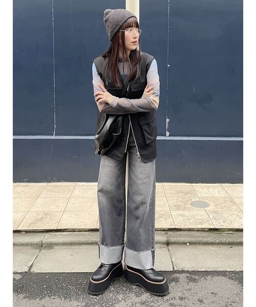 MURUA（ムルーア）の「レースアップブーツ（ブーツ・レディース・ブラック/ブラウン・24.5/22.5/23.5）」の21枚目の写真