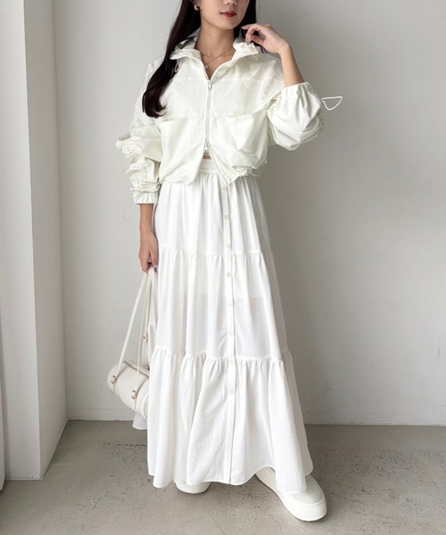 one after another NICE CLAUP（ワンアフターアナザーナイスクラップ）の「チャーム付きドラムバッグ（ショルダーバッグ・レディース・ブラック/アイボリー/レッド・FREE）」の14枚目の写真