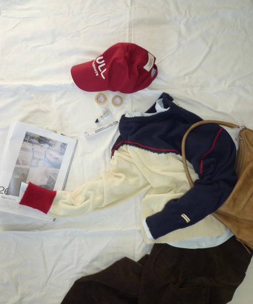 common gull products.（コモンガルプロダクツ）の「片っぽのニット（ニット/セーター・レディース・ホワイト系/グレー系・SMALL/MEDIUM/LARGE）」の5枚目の写真