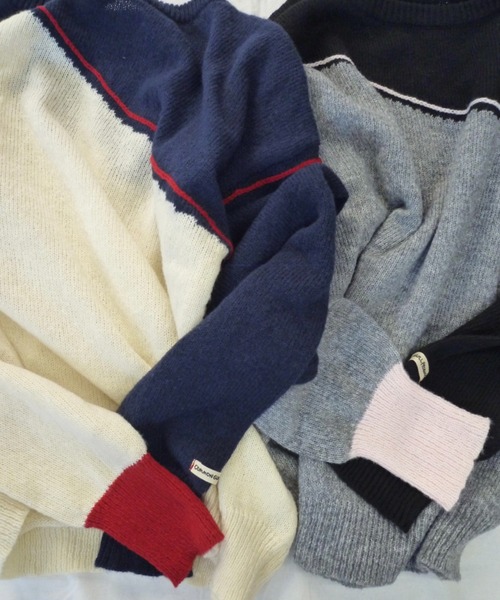 common gull products.（コモンガルプロダクツ）の「片っぽのニット（ニット/セーター・レディース・ホワイト系/グレー系・SMALL/MEDIUM/LARGE）」の20枚目の写真