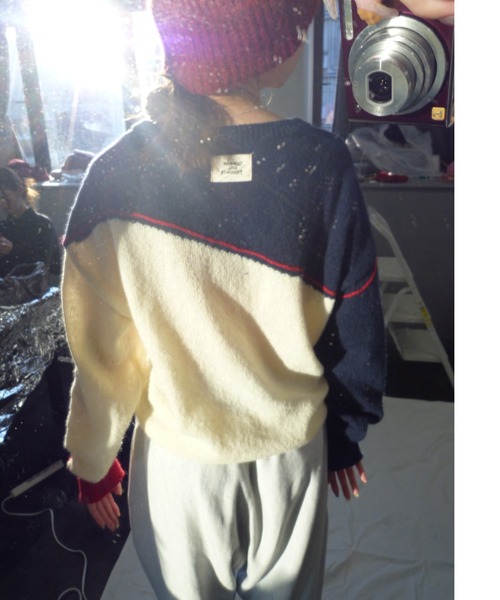 common gull products.（コモンガルプロダクツ）の「片っぽのニット（ニット/セーター・レディース・ホワイト系/グレー系・SMALL/MEDIUM/LARGE）」の9枚目の写真