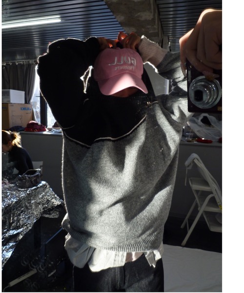 common gull products.（コモンガルプロダクツ）の「片っぽのニット（ニット/セーター・レディース・ホワイト系/グレー系・SMALL/MEDIUM/LARGE）」の8枚目の写真