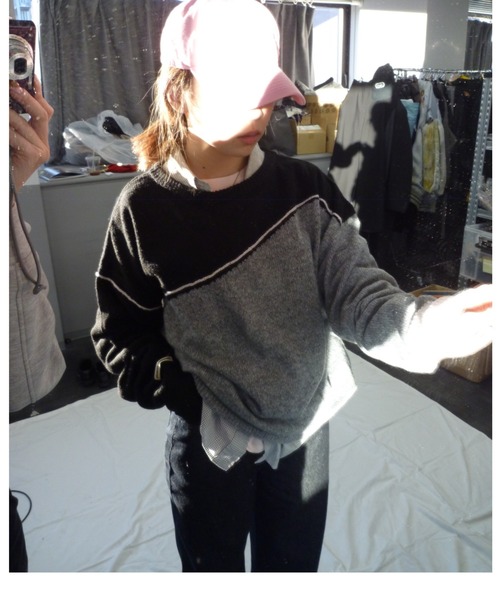 common gull products.（コモンガルプロダクツ）の「片っぽのニット（ニット/セーター・レディース・ホワイト系/グレー系・SMALL/MEDIUM/LARGE）」の4枚目の写真