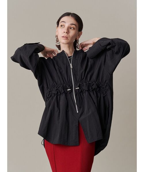 ブラウス シャツ WAVE SHIRRING 2WAY SH「セットアップ着用可能」 / ウェーブシャーリング2WAYシャツ レディース セール】WAVE SHIRRING 2WAY SH【セットアップ着用可能