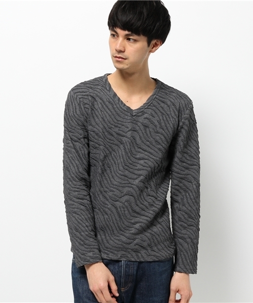 VENCEEXCHANGE（ヴァンスエクスチェンジ）の「フクレジャカードロンT（Tシャツ/カットソー・メンズ・ホワイト/グレー/ダークグレー/ブラック・MEDIUM/LARGE）」の4枚目の写真