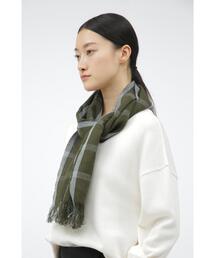WINDOWPANE CHECK SCARF