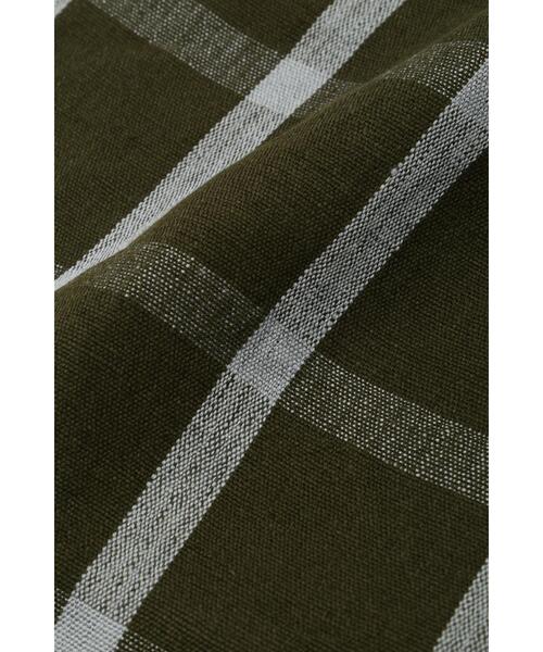 MARGARET HOWELL(マーガレットハウエル)の「WINDOWPANE CHECK SCARF(ストール/ショール・レディース・カーキ・FREE)」の6枚目の写真
