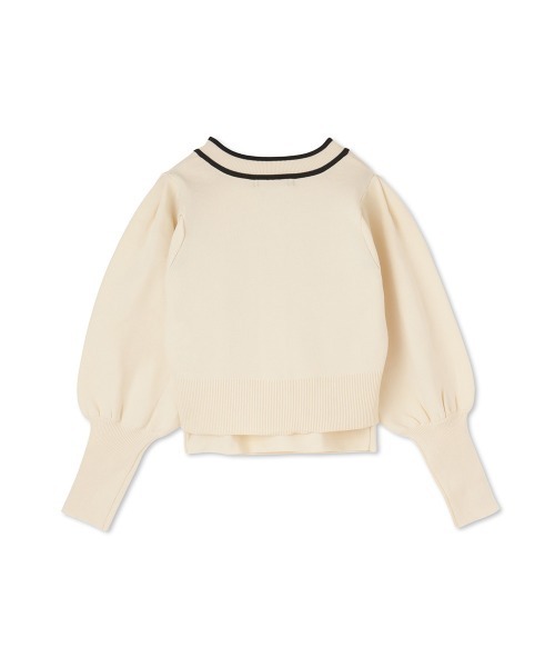 ketty(ケティ)の「バイカラーニットジャケットアンサンブル≪手洗い可能≫(その他アウター・レディース・ネイビー/ブルー/オフホワイト・M)」の11枚目の写真